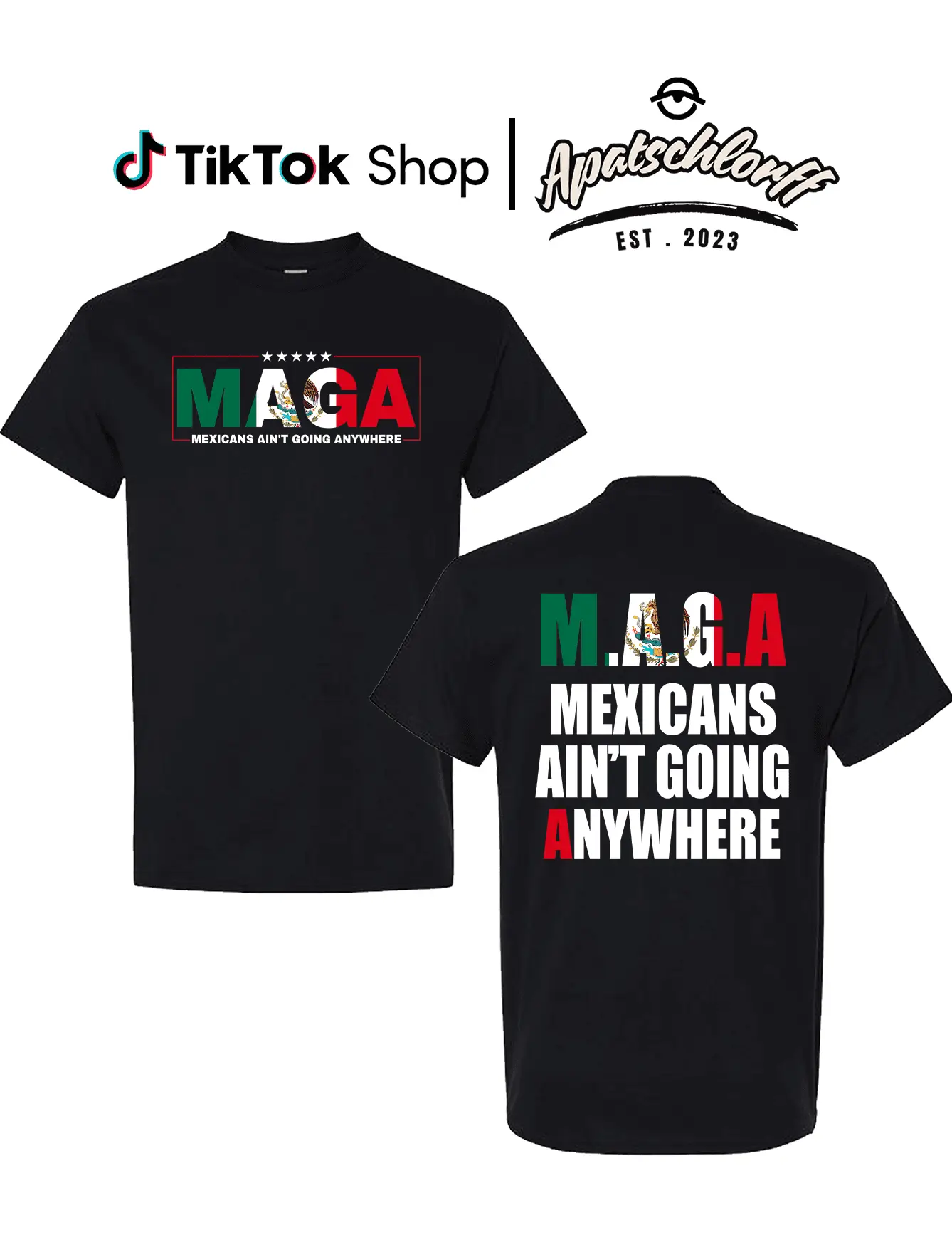 Mexicans Ain't Going Anywhere Shirt - MAGA Immigration Tee, Latina Power T-Shirt, Protest Shirt, Equality Tee - MAGA Shirt, Unisex Pullover Tee