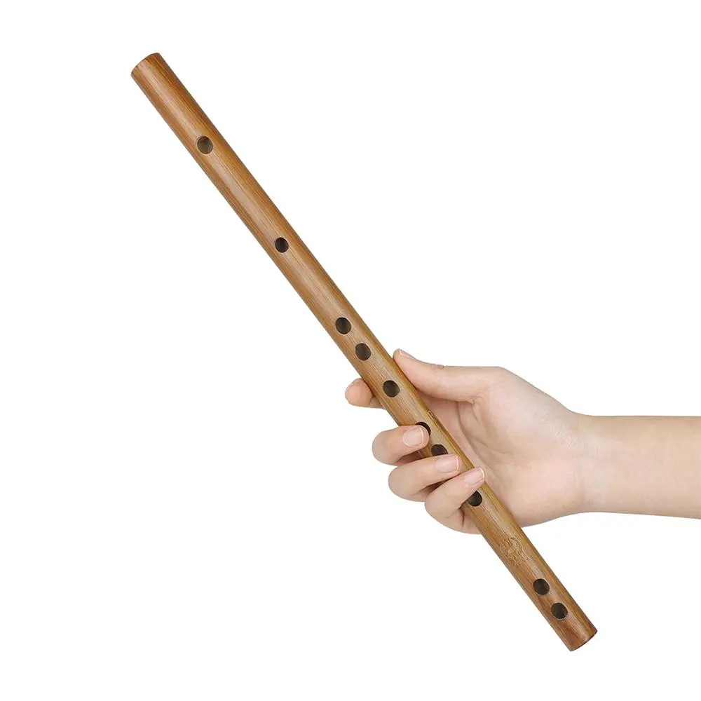 Mabt Short Bamboo Flute with Velvet Bag, High-Quality Musical Instrument, Perfect for Beginners & Professionals, Ideal Gift for Music Lovers