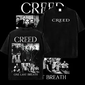 [MetalStyle] Creed Band One Last Breath Retro Unisex 100% Heavyweight Cotton T-Shirt – Creed Band 2026 Tour Merch, post-grunge Rock Band Heavyweight Cotton Shirt, Oversized Vintage Tee, Dark-Aesthetic Merch for Rock Fans