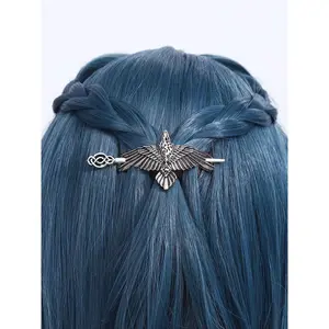 Vintage Viking Eagle Hairpin with Celtic Knot Design Gothic Hair Stick Hair Accessory Nordic Norwegian Style for Parties & Gifts