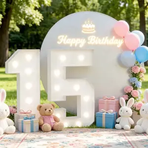 KEQU 4 FT lighting frame numbers, 1  7 8 2  4 large luminous numbers, cool white and warm white lights, suitable for birthday party decoration, New Year's Day, Valentine's Day, Christmas, weddings, anniversaries, and parties as the best decorative items