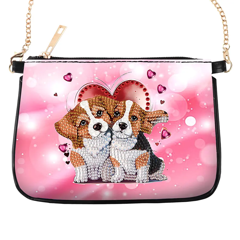 Special Shape Sunflower Butterfly Diamond Painting Clutch Bag Rhinestone Stitch Shoulder Bag Handmade Arts Craft Makeup Bag for Christmas Gift