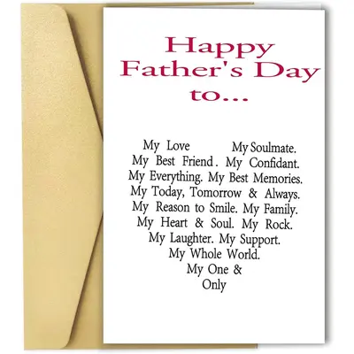 Happy Father's Day Card For Boyfriends Dad Fathers Day Cards