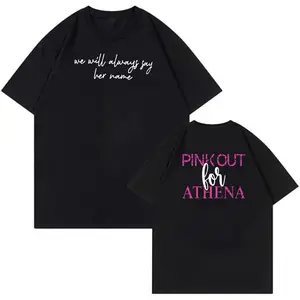 Pink Out For Athena T Shirt Justice For Athena Strand Memorial Shirt We Will Always Say Her Name Awareness Tee Support For Athena Strand Gift