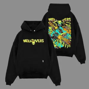 Helldiver Hoodie Shirt V4 Premium Cotton, Helldiver Fans, RPG Game Graphic Hoodie, Streetwear Hoodie Unisex Oversize Gift for RPG Game Lovers