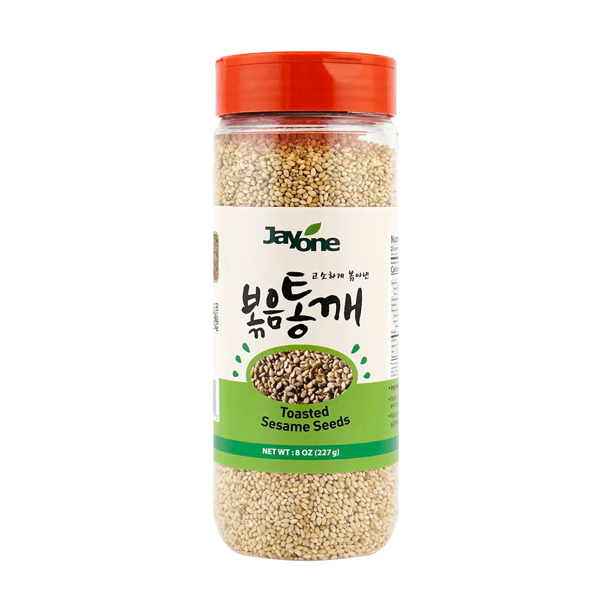 JAYONE Roasted White Sesame Seeds 227g - Premium Korean Sesame for Baking, Cooking & Toppings