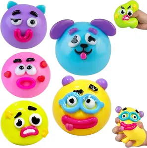 NEW Smushers Squishy-Curiosities Smushers Dog Face Swap Squishy,Soft Slow Rising Stress Relief for Stress & Anxiety Relief, Cute Dog Face Sensory Fidget for for Adults Anxiety Relief (Multicolor)