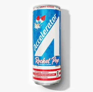 ACCELERATOR ROCKET POP 12 ct/ 12 oz ZERO SUGAR ENERGY DRINK ACCELERATOR ROCKET POP 12 ct/ 12 oz ZERO SUGAR ENERGY DRINK