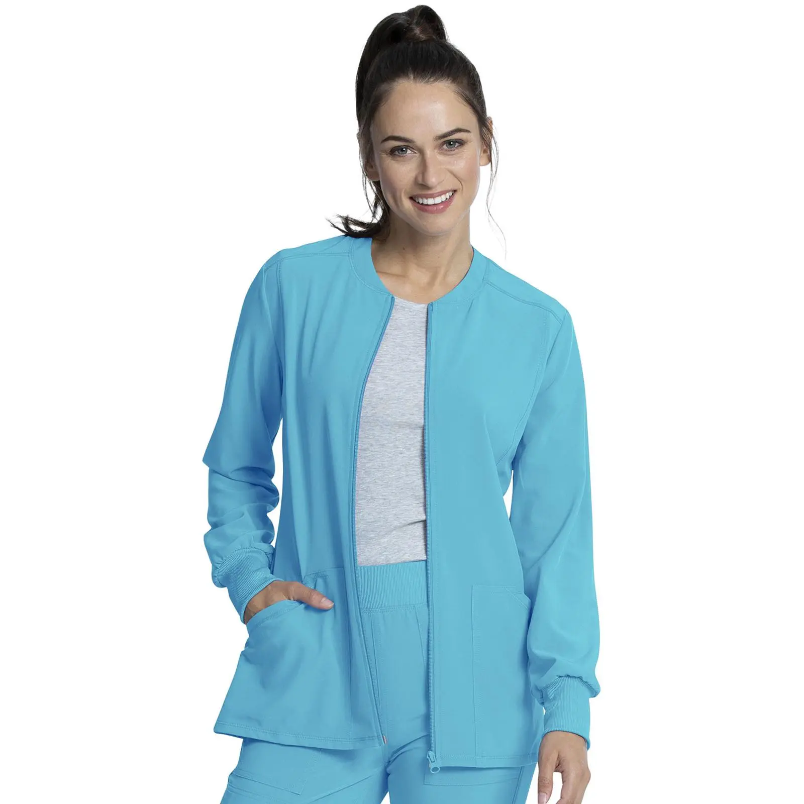 Cherokee Allura Zip Front Scrub Jacket Cherokee Allura Zip Front Scrub Jacket