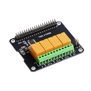52Pi 4 Channel Relay Board Module for Raspberry Pi, Power Relay Module for Raspberry Pi 4B & Raspberry Pi 3 Model B+ & Raspberry Pi 3/2 Model B (No Programming Required/Programmable)