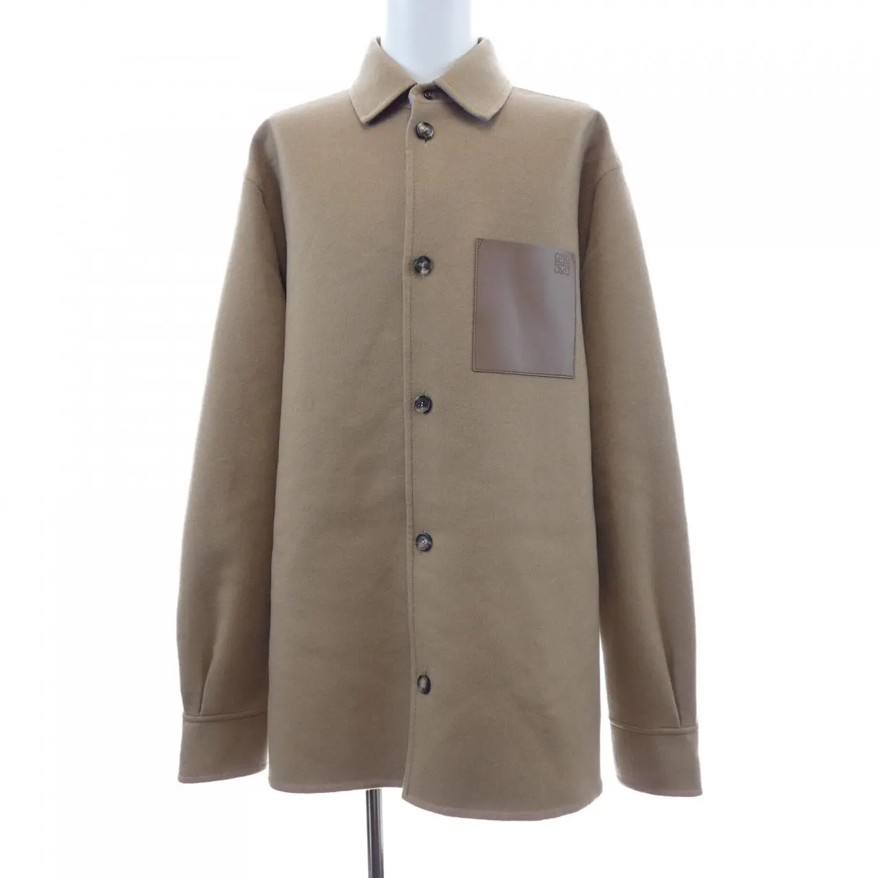 Pre-owned Loewe Cashmere Small Leather Goods Anagram Blend Jacket