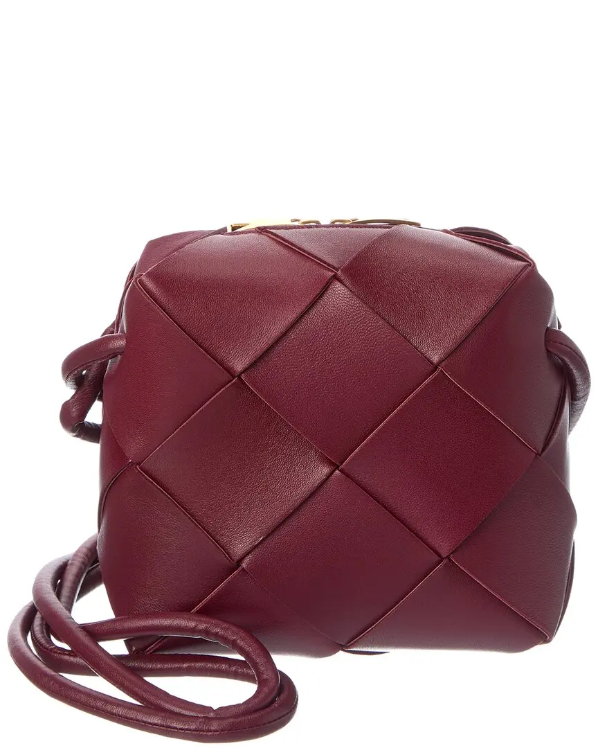 Bottega Veneta Cassette Mini Intrecciato Leather Camera Bag Bottega Veneta Cassette Mini Intrecciato Leather Camera Bag