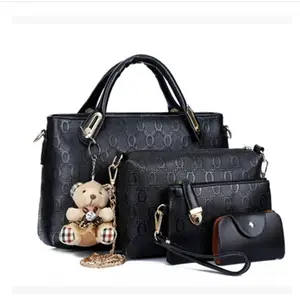 Women's Medium PU Leather Fashion Bag Sets for Summer