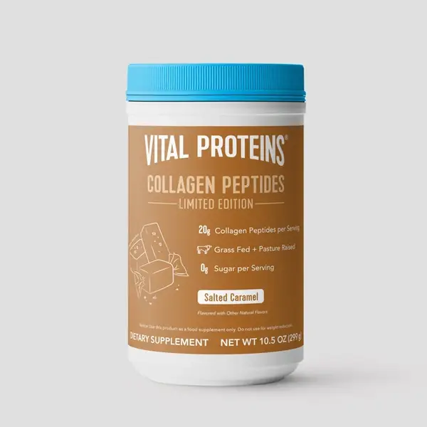 Vital Proteins Salted Caramel Collagen Peptides Powder, Promotes Hair, Nail, Skin, Bone and Joint Health
