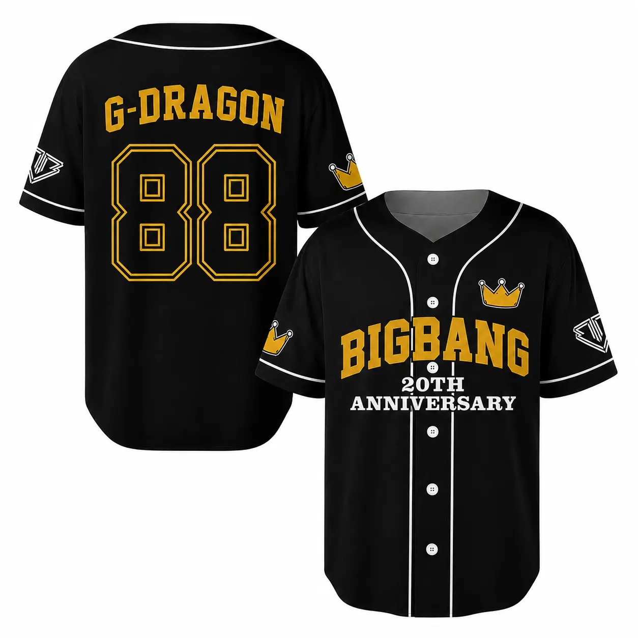 K-pop Baseball Jersey, 20th Anniversary Unisex Shirt, Kpop Concert Merchandise, Concert Outfit, Korean Fashion