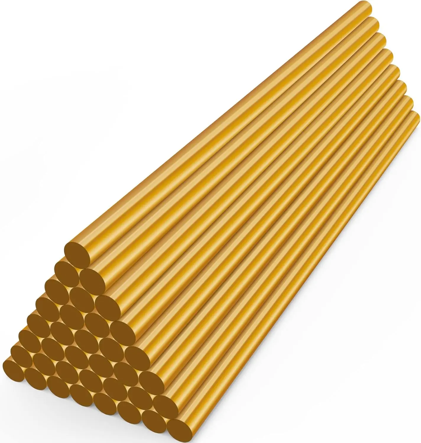 Metallic  Hot Glue Sticks, 36 Pack Mini Hot Melt Glue Sticks Colored, Small Craft Adhesive Waxing Sticks for Wedding Cards, Sealing, Decoration, Art, DIY, 8" Long x 0.27" Dia