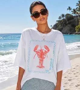 Comfort Colors Sea Lobster Shirt, French Coastal Distressed, Nautical Fisherman Style, Summer Vibes, Beach, Vintage Summer, Unisex T-shirt, 100% Premium Cotton, Casual Style,