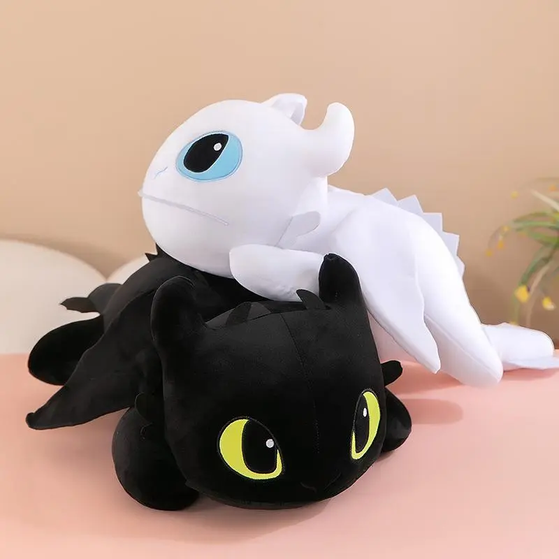 40cm-15.75in Kawaii Look How to Train Your Dragon Toothless Plush Collectible, Party Model Pillow, Kids' Birthday Gift, Anime & Manga Toy & Hobbies Stress Relief Item