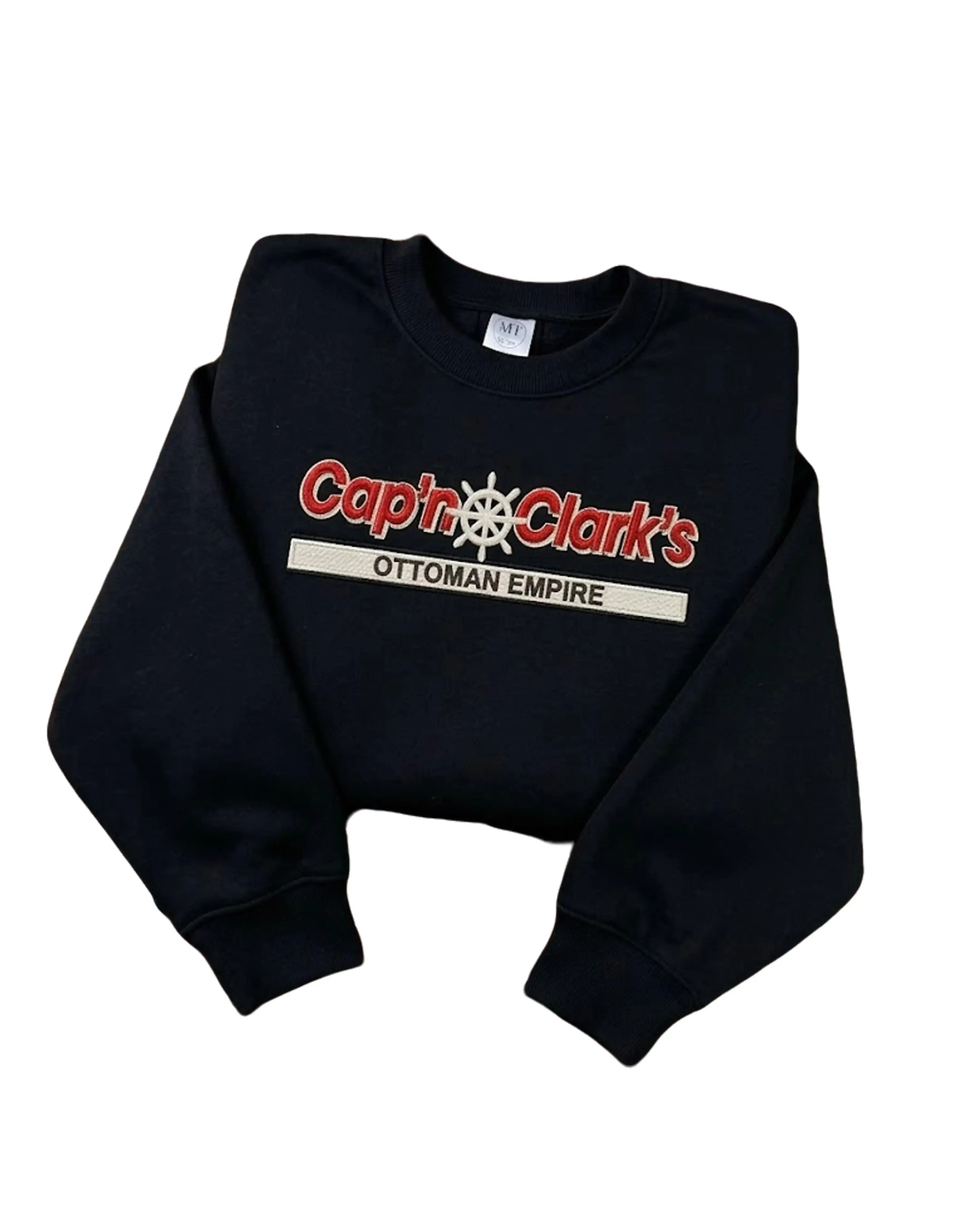 Cap'n Clark's Ottoman embroidery sweatshirt , Funny History embroidery sweatshirt