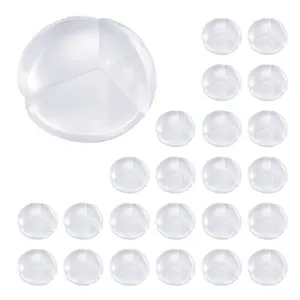 Corner Protectors Baby Proofing, 24 Pack, Clear Transparent Table Corner Guards Covers for Baby Safety, 1.34-inch Depth, 0.28-inch Thickness, Strong Adhesive, Cushion for Furniture Edges