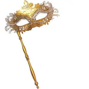 Venetian Masquerade Mask for Women & Men, Fancy Face Mask Ideal for Prom Ball Halloween Mardi Gras Party