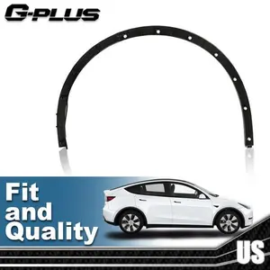 Front Right Side Fender Flare Wheel Arch Molding, Appearance Upgrade, Chalk-Free, UV-Protected Tire Coverage Accessory Fit For 2020-2022 Tesla Model Y