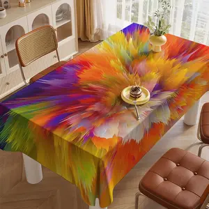 Waterproof Kitchen Tablecloth, Indoor Outdoor Party Celebration Cover, Easy Clean Reusable Washable, Home Dining Accessory
