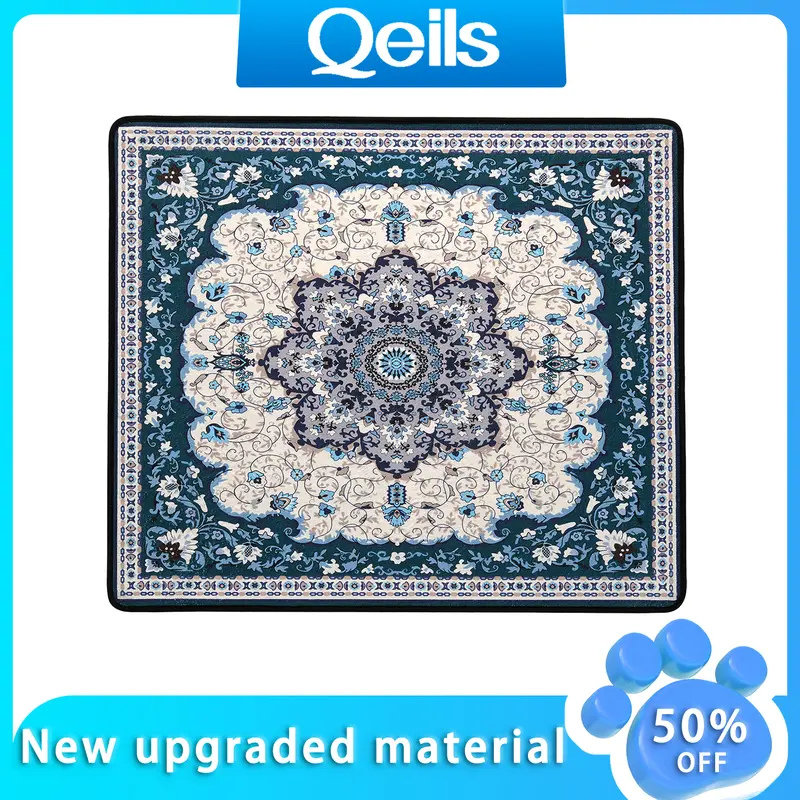 Qeils 36"x41" Removable Machine-Washable Puppy Pee Rug Puppy Pads - New Upgraded Durable, 4-Layer Absorbent Core, Quick-Dry, Anti-Skid Grip, Soft Flannel Top, Cozy, Ideal for Crate Training, Works on Floors/Beds/Rugs