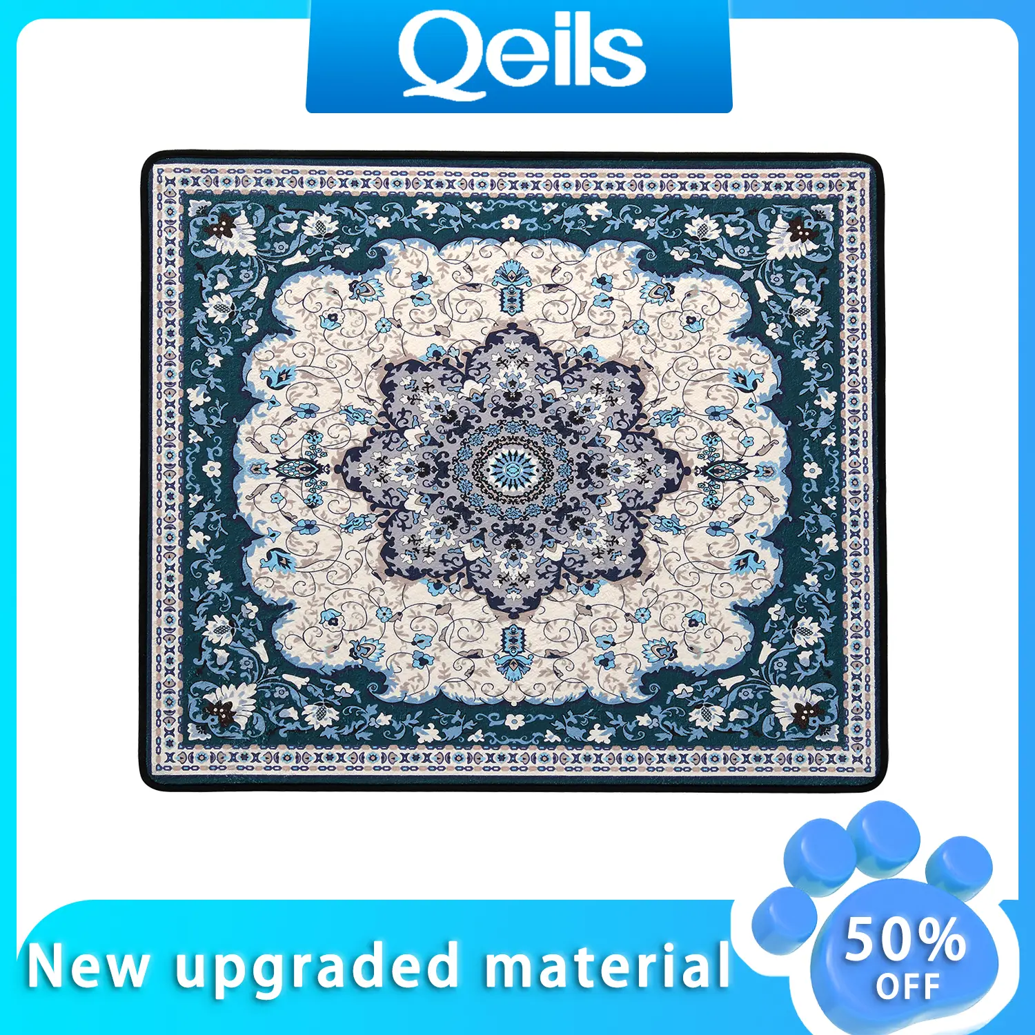 Qeils 36"x41" Washable Puppy Pee Rugs | New upgraded material, Super Absorbent, Non-Slip Training Mats for Floor, Rubber Backing Quick Dry, Machine W