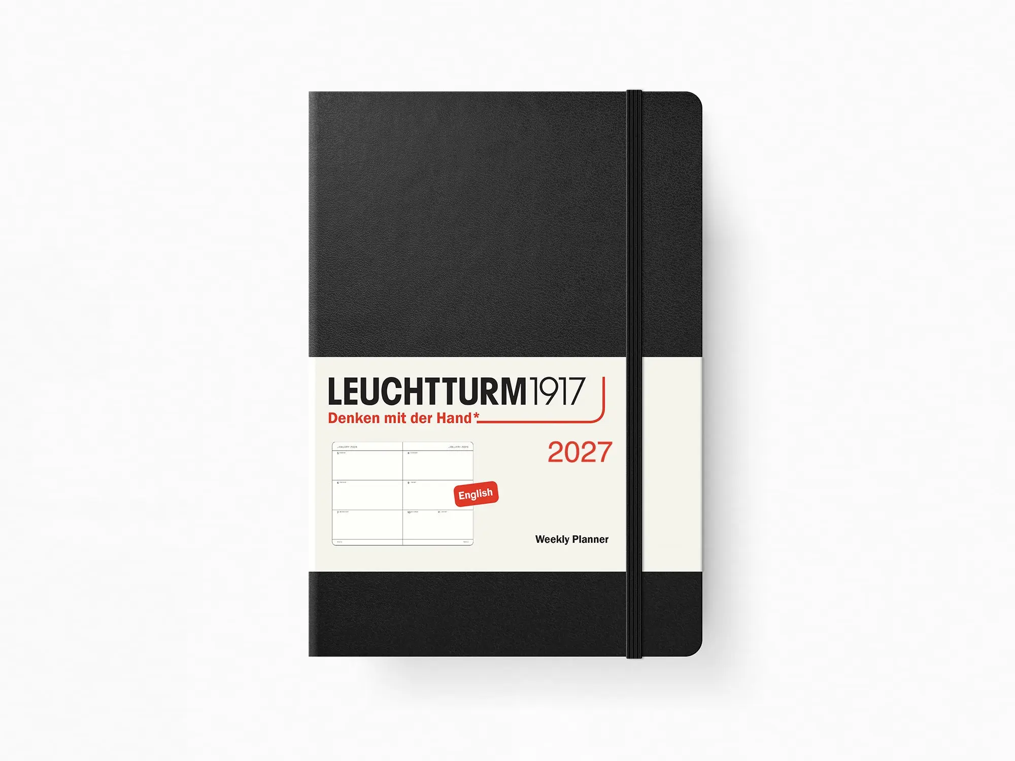 2027 Leuchtturm 1917 Weekly Planner - BLACK