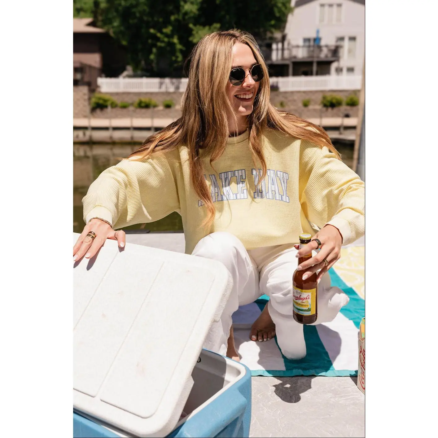 Lake Day Corded Sweatshirt