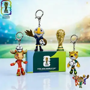 FIFA 2026 World Cup Mascot Keychain Set | Official Licensed | Car Key Accessory | Best Gift for Boyfriend