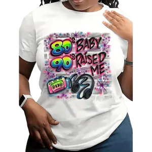 Retro 80s 90s T-Shirt Featuring Pop Art Neon Colors and Cassette Tape Design Ideal for 90s Themed Parties and Casual Outings