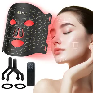 MLriyl 7-Color LED Facial Mask – Multi-Wavelength Light Therapy for Brightening & Firming Skin, At-Home Anti-Aging Device with Red/Blue Light gift Facelift Wrinkle Reducer