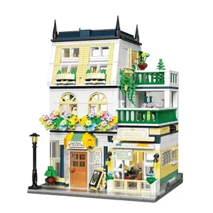 998PCS City Flower House Building Blocks Creative Plant Villa Model Assembly Toys, DIY Building Toys for Adults and Children, Creative Building Blocks Puzzle Playground, Festival Gifts, Building Set