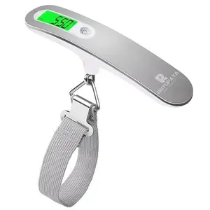 Digital Luggage Travel Scale with Overweight  Function, Portable Handheld  Weighing Scale with Hook, 50kg and Backlit LCD Display Screen Design for Suitcase BaggageGift