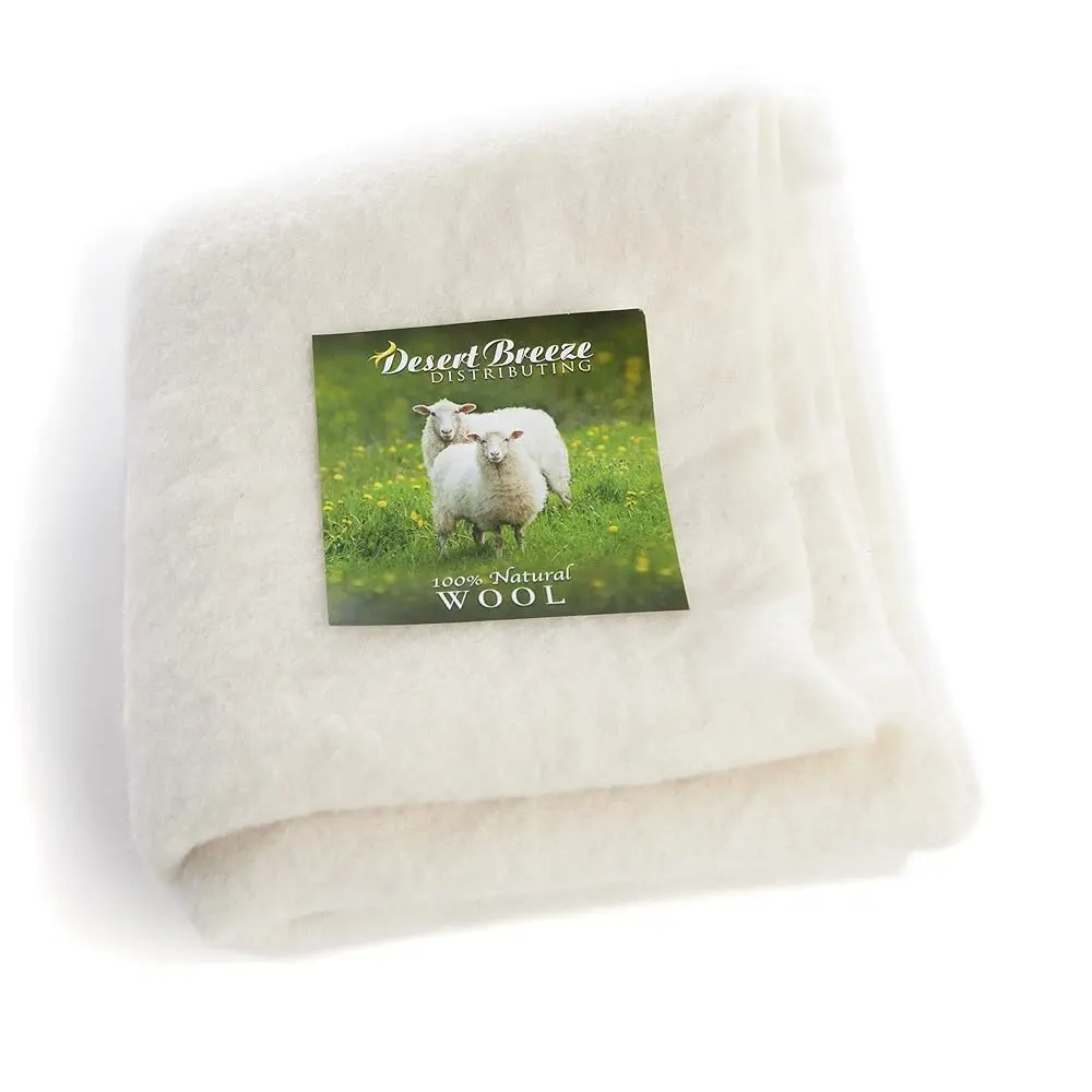 Pure Merino Wool Fabric - Extra Fine Pre Felt for Crafts and Felting, Natural Ecru Color, 19 Micron, 12 x 59 Inches