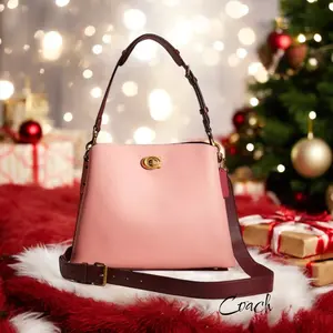 Pre-owned COACH Leather Shoulder Bags Medium Willow Shoulder Handbag