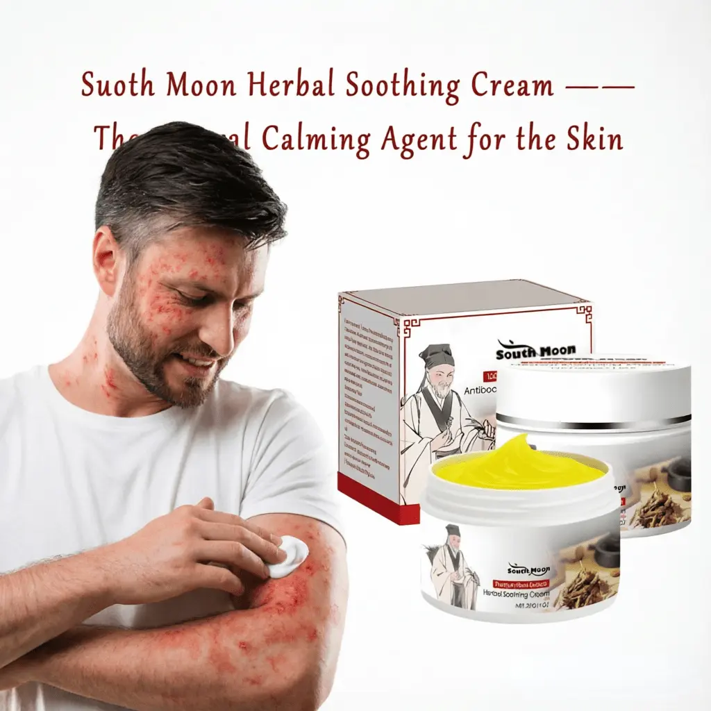 Natural Soothing Herbal Cream for Eczema & Psoriasis - Non-Greasy, Alcohol-Free, Non-Toxic Hydrating Balm for Adults' Sensitive Face & Body Skin, Plant-Derived Itch Relief & Dryness Care, 30g, Solid, Moisturizing