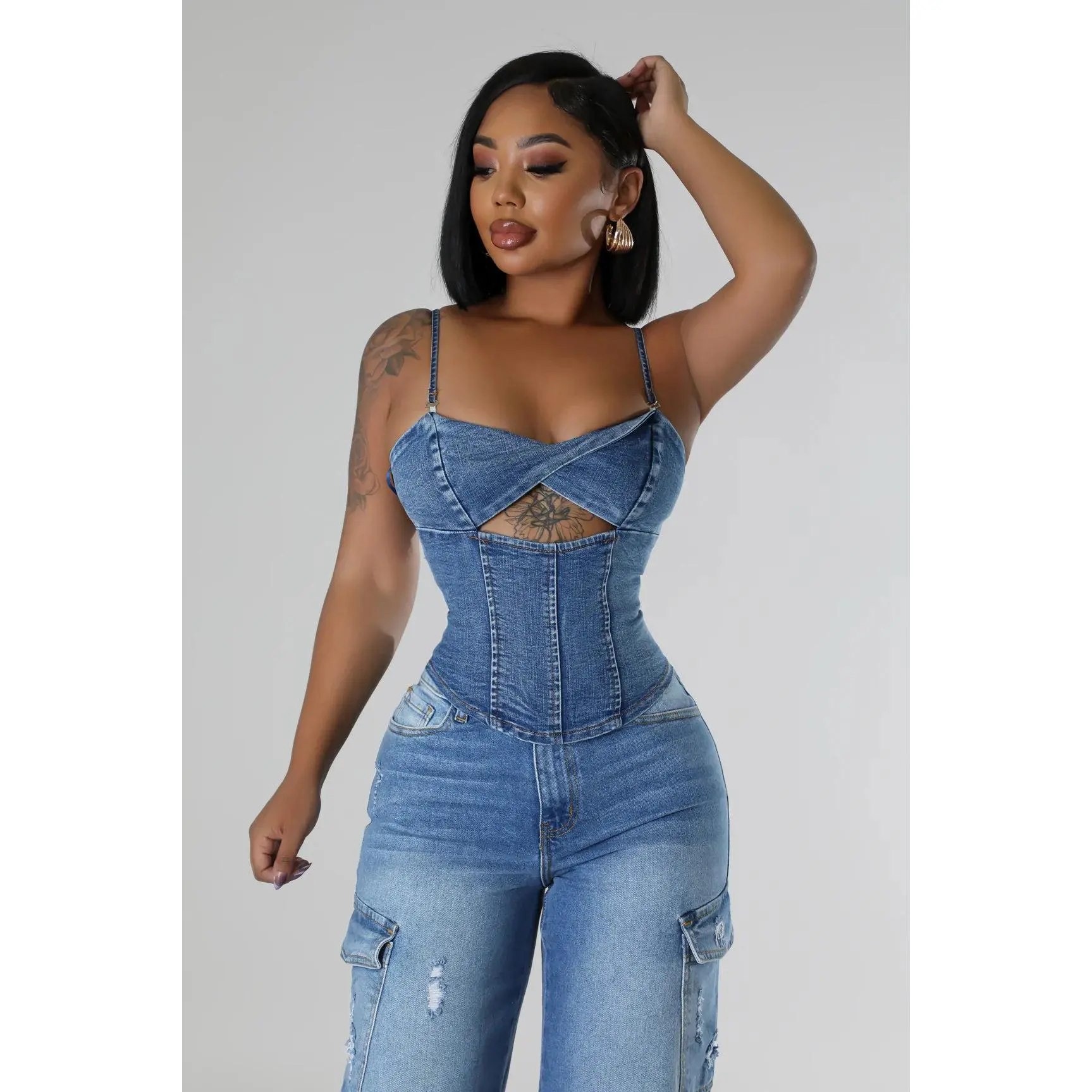 Denim Corset Top Denim Corset Top