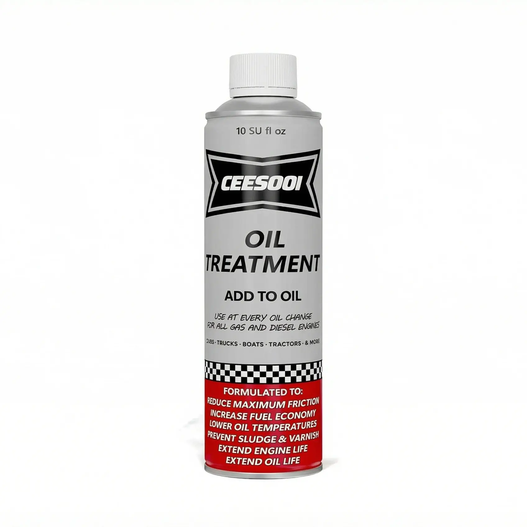 CEESOOI Oil Treatment - 16oz - Reduces Friction & Increases Fuel Economy - Made in USA - For Racing Cars Trucks Boats Semis