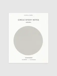 Transparent Circle Sticky Notes