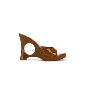 Jeffrey Campbell Stay Cool Sandal in Tan Patent