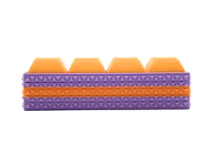 4-Key Mechanical Keyboard Keychain - Purple and Orange Textured Base - Personalize your cap color