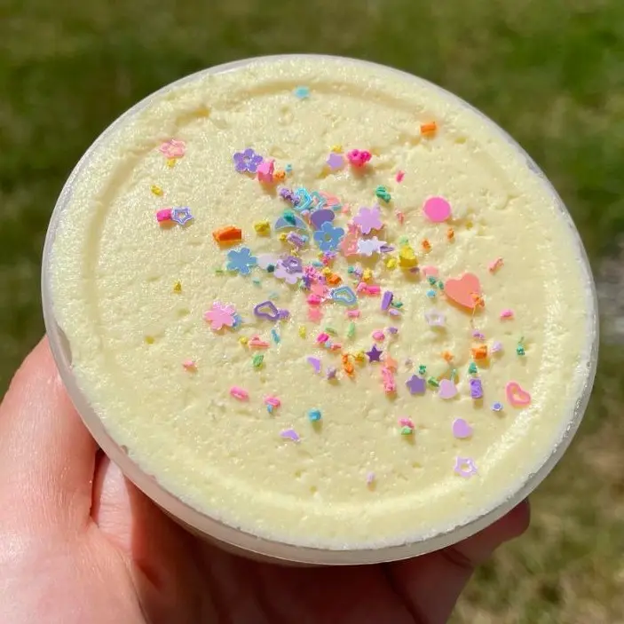 Crumble Cake Mix Fizz Slime