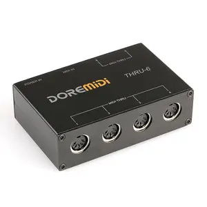 CAMOLA USB MIDI Interface, MIDI Thru 6 Box MIDI Splitter, 1-in 6-out MIDI Thru Box, for Keyboard All Music Instruments
