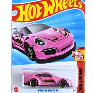 Hot Wheels Porsche 911 GT3 RS Pink Die-Cast Car Model Then and Now Series 8/10 Collectible Toy