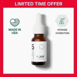 Pure Squalane Oasis Drop - Intensive Hydration Serum by Y'OUR, Refresh & Rejuvenate, 15ml (0.5 fl. oz.) - Hydrates, Moistures and Repairs Skin, Valentine's Gift for Women