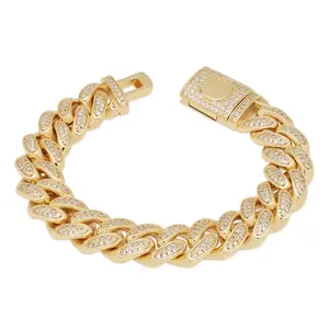 15mm Iced Miami Cuban Link Bracelet