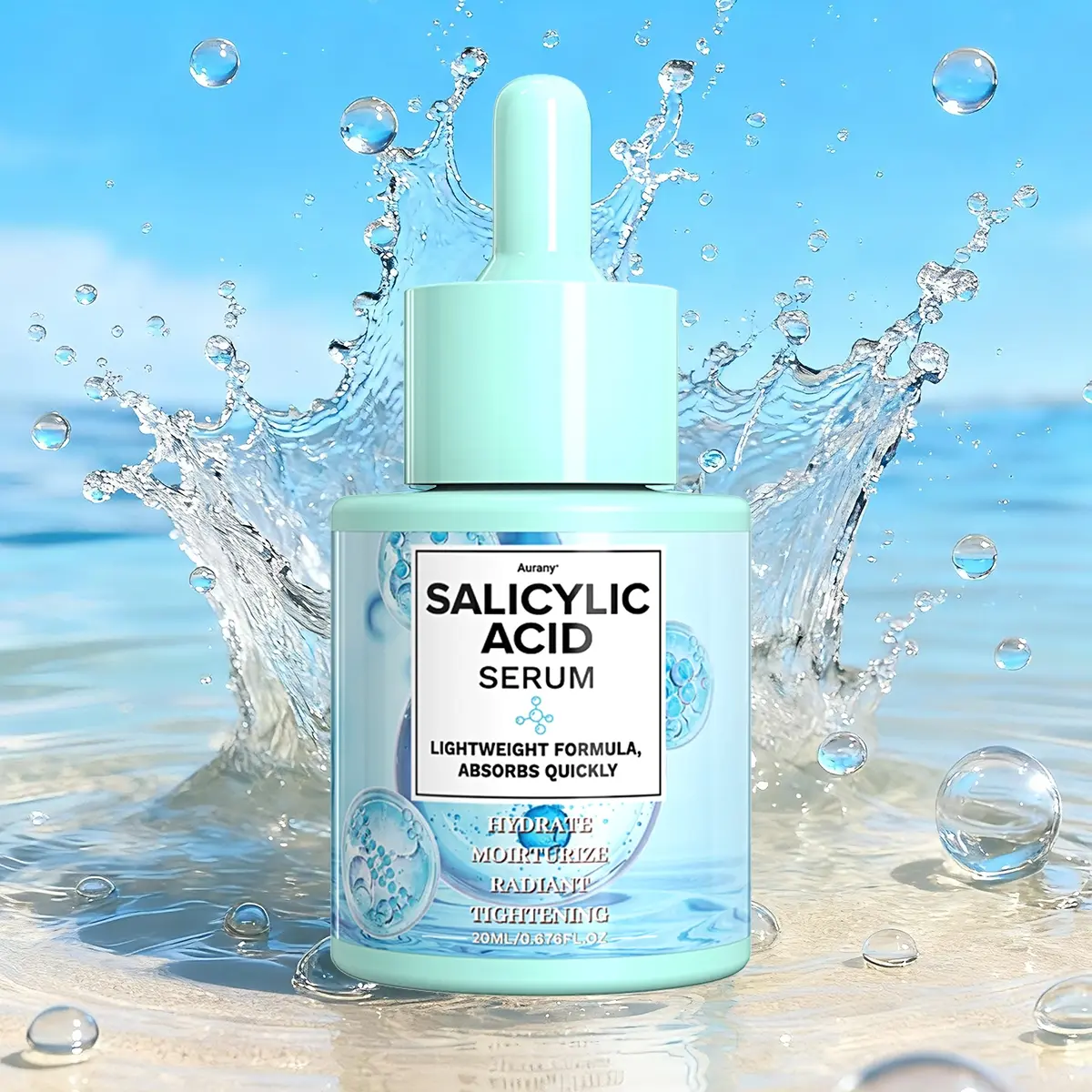 Salicylic Acid Exfoliating Serum, With Salicylic Acid & Niacinamide, Moisturizing, Hydrating And Firming The Face And Body, Suitable For Daily Skin Moisturizing, Hydrate, Moisturize, Holiday Gifts For Ladies And Mothers (Christmas, Spring Festival)-20ml